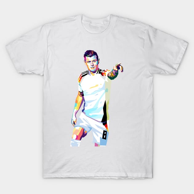 Toni Kroos Germany Fan Art T-Shirt by RJWLTG